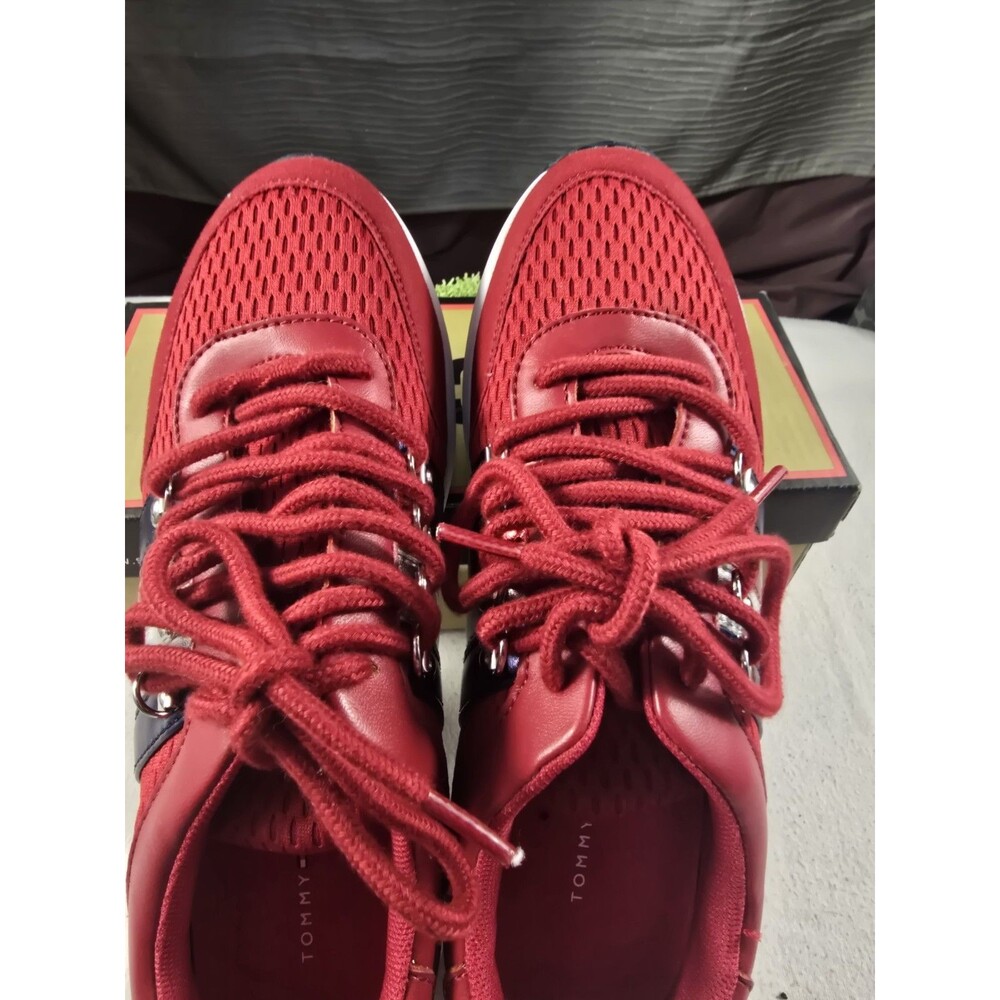 TOMMY HILFIGER RHENA RED WOMENS SNEAKER TWRHENA RED Sz 6 - Picture 2 of 15